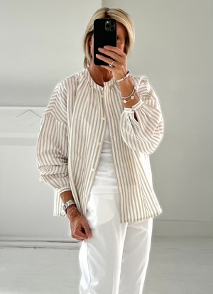  BROWN/OFF WHITE